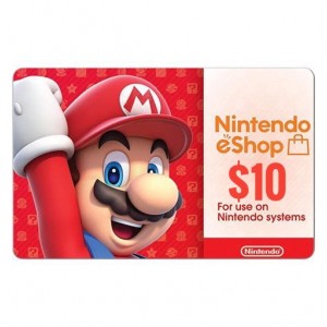 美国任天堂eShop礼品卡兑换码 Nintendo eshop gift card 10美元10美金10美刀$10