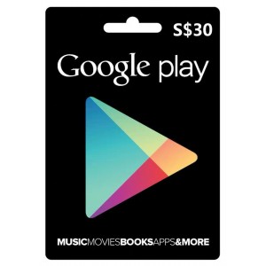新加坡-GOOGLE-PLAY-GiftCard-谷歌礼品卡充值卡-30新币-SGD30