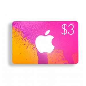 3美元美国苹果手机苹果商店APP STORE iTunes Apple gift card 礼品卡兑换码100%不封号 美国iTunes礼品卡